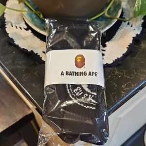 A Bathing Ape Black Socks